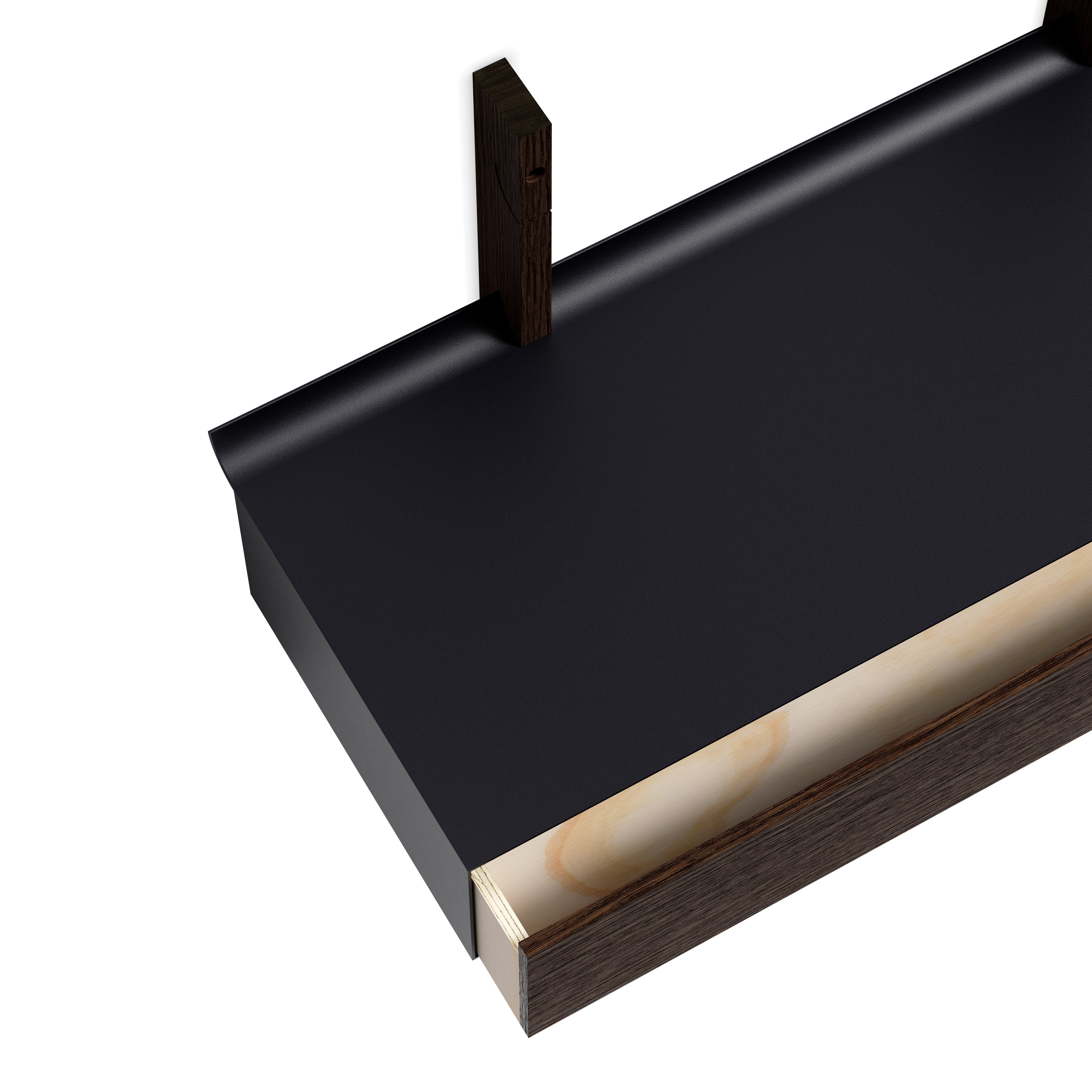 SMILE wall cabinet black