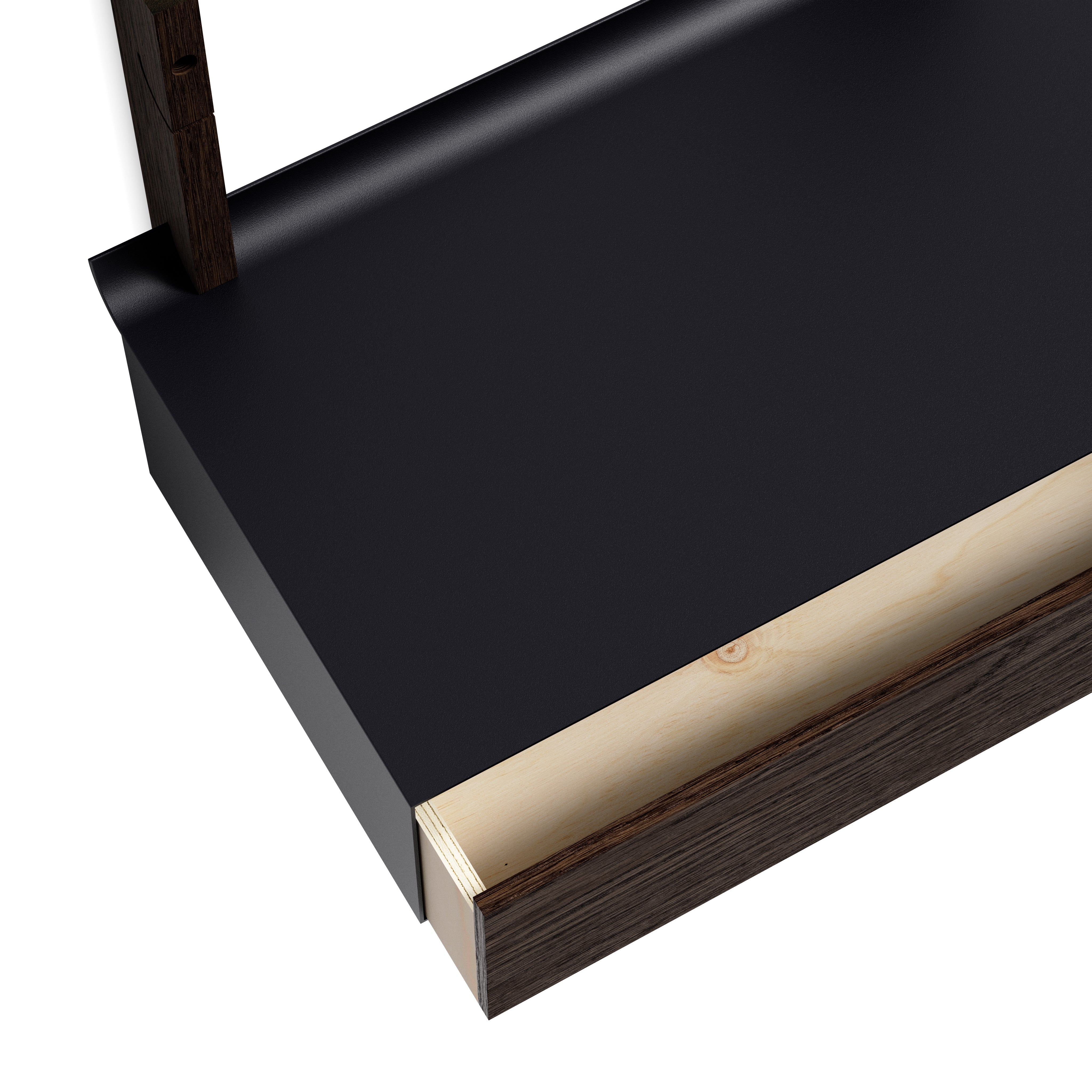 SMILE wall cabinet black