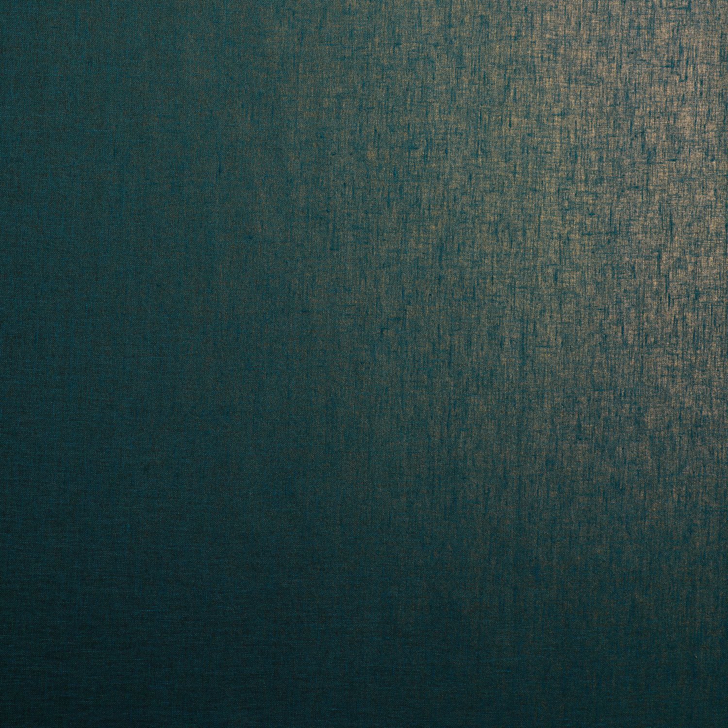 Linen textile wallpaper with an opalescent effect ELARA - TOPAZE navy blue with gold