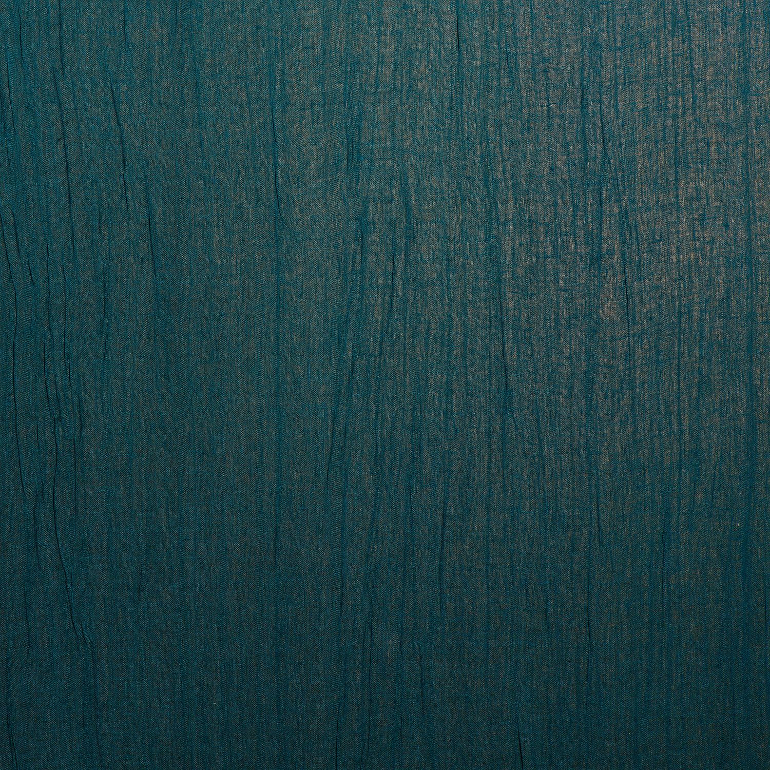 Textile structural pleated wallpaper ATALANTA - TOPAZE navy blue with gold