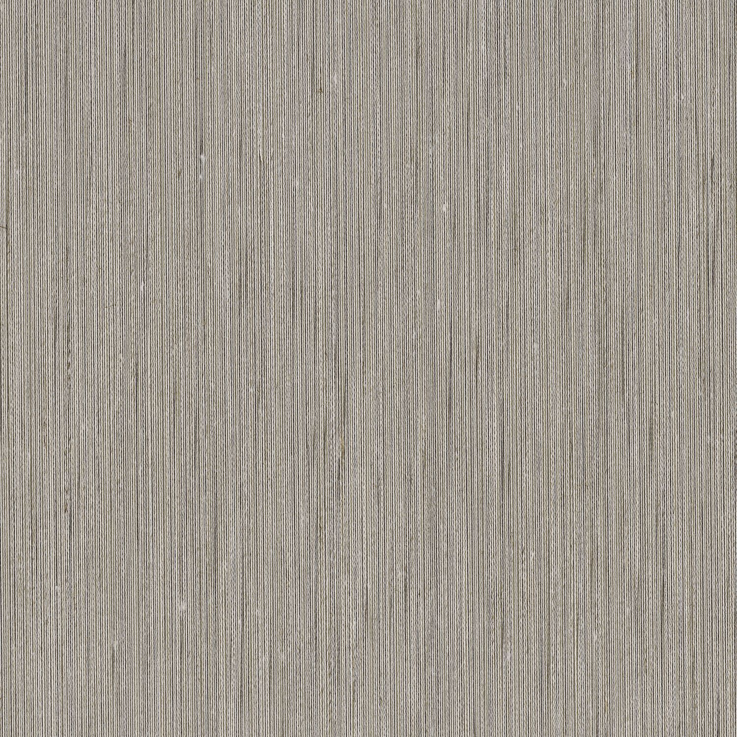 Strukturierte Textiltapete mit vertikalen Streifen JUSSIEU - GRIS NUAGE grau mit beige