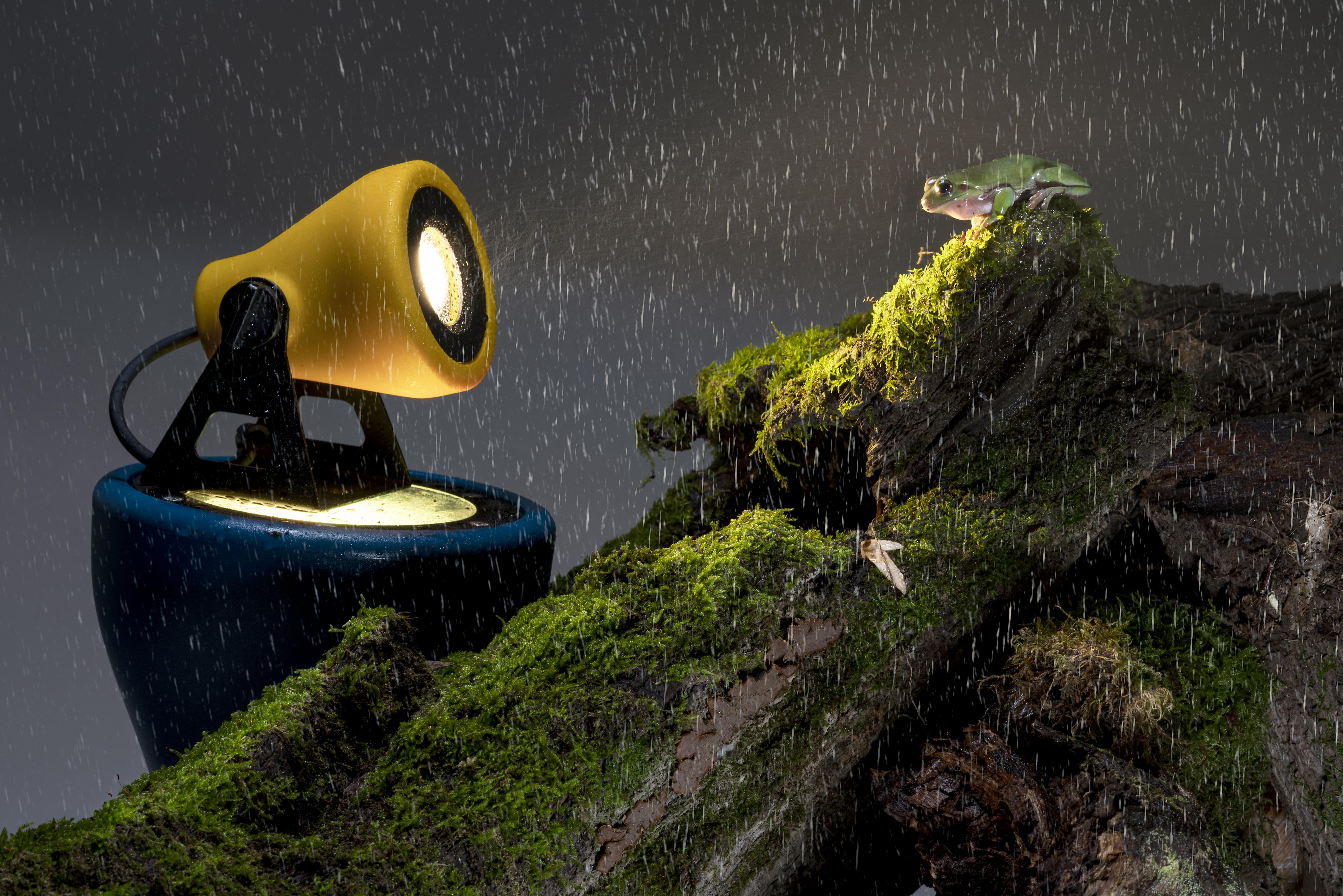Lampa zewnętrzna podłogowa FROG żółty