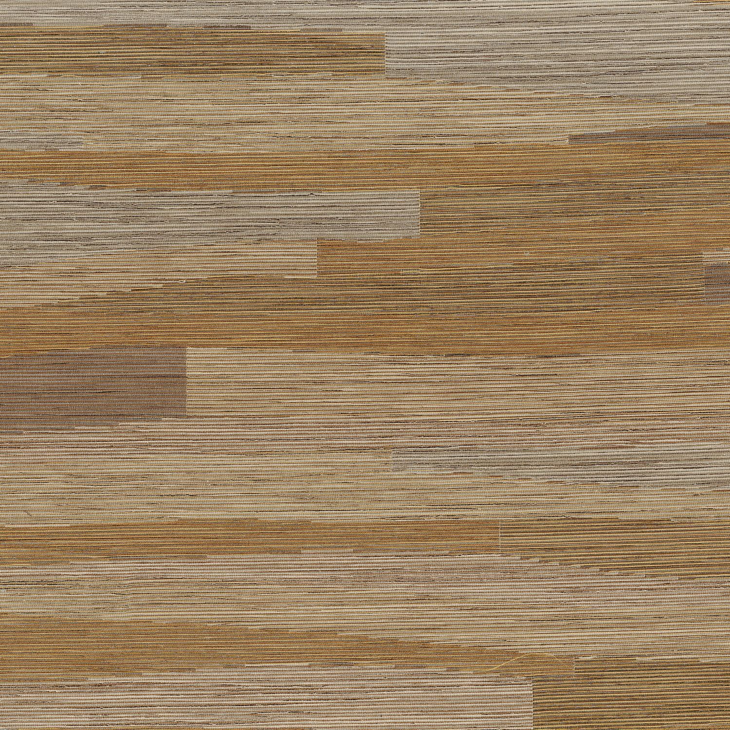 Strukturierte Textiltapete mit Streifen und Jacquardgewebe HALANA - OCRE beige mit Gold