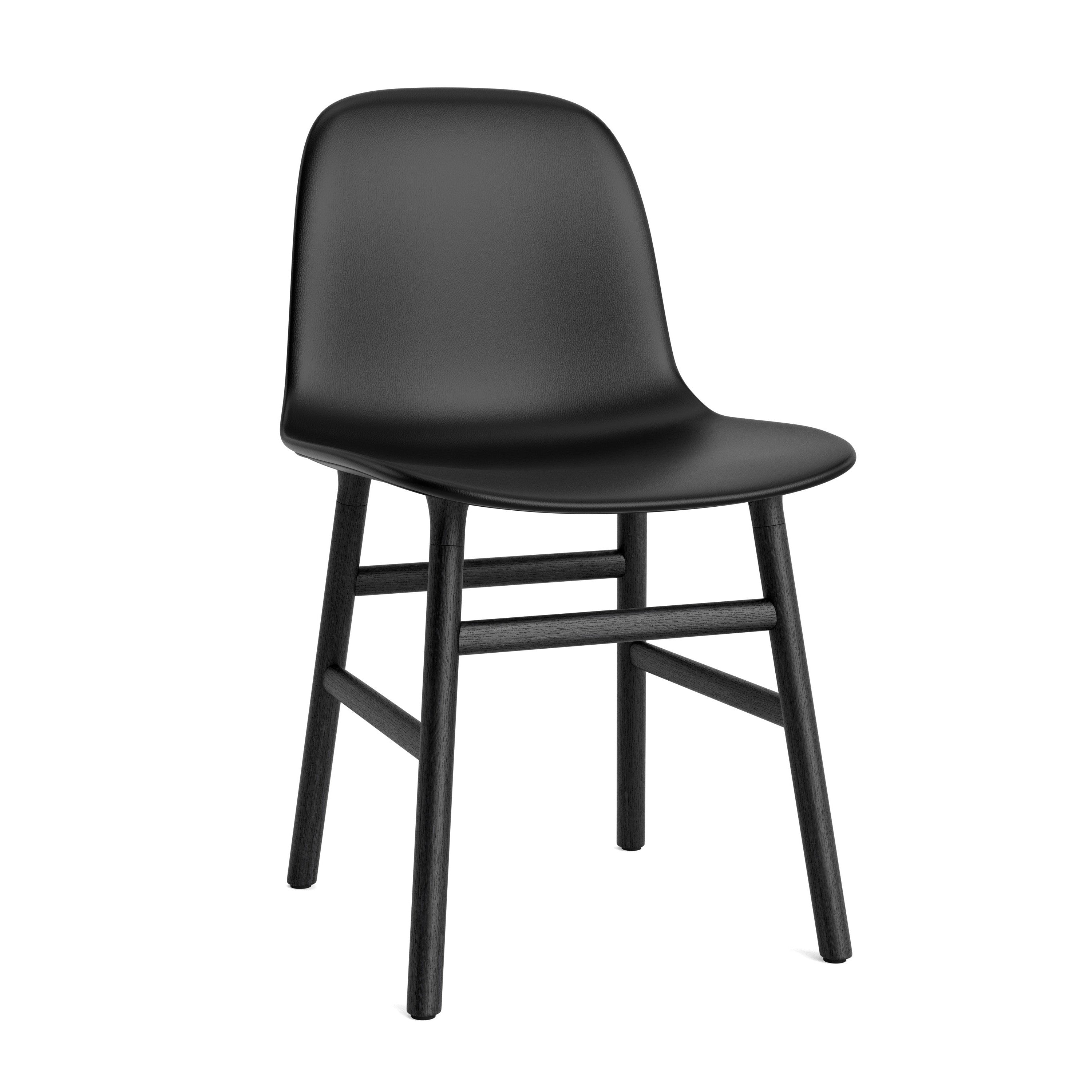 Upholstered chair Black oak base