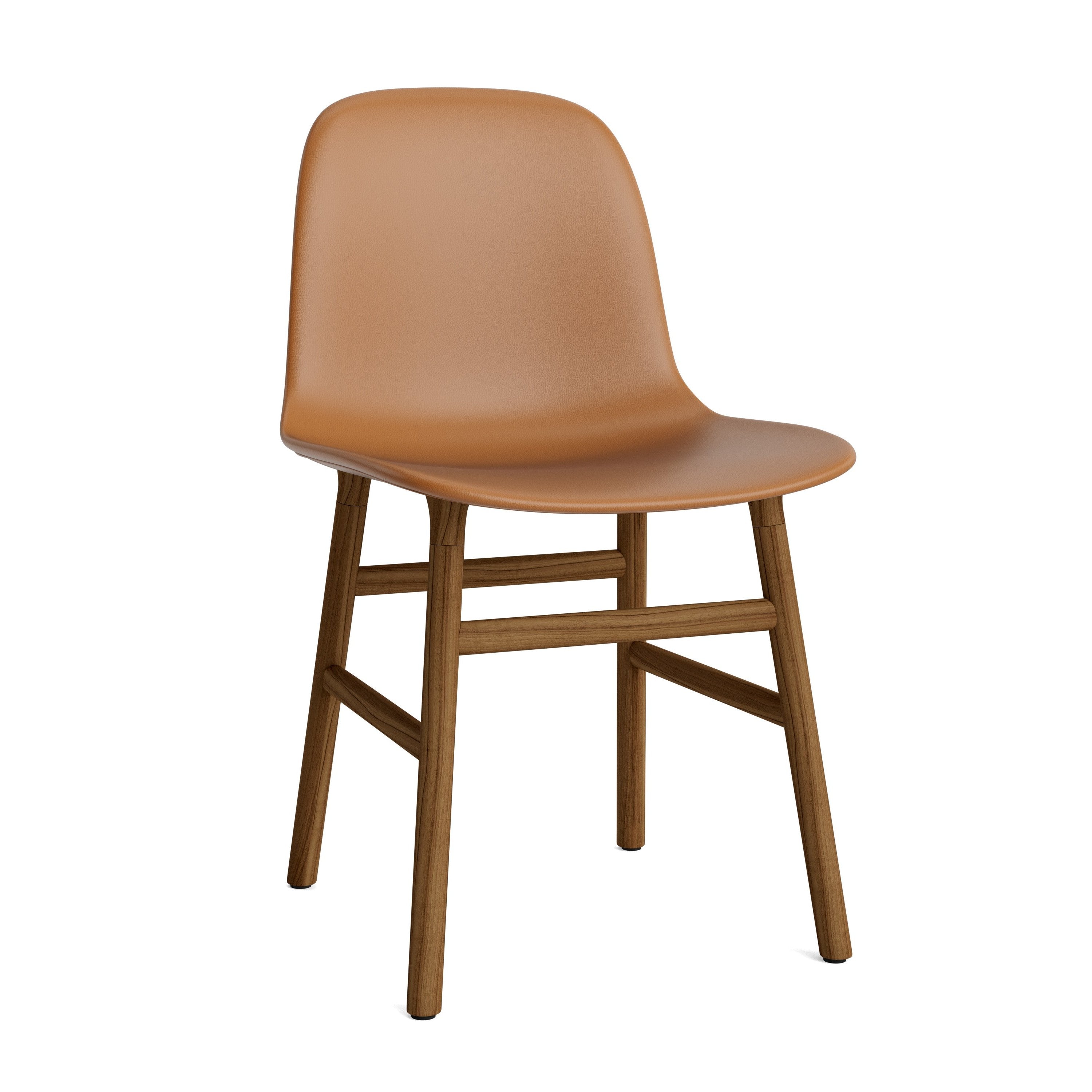 Upholstered chair forms with a nutty base