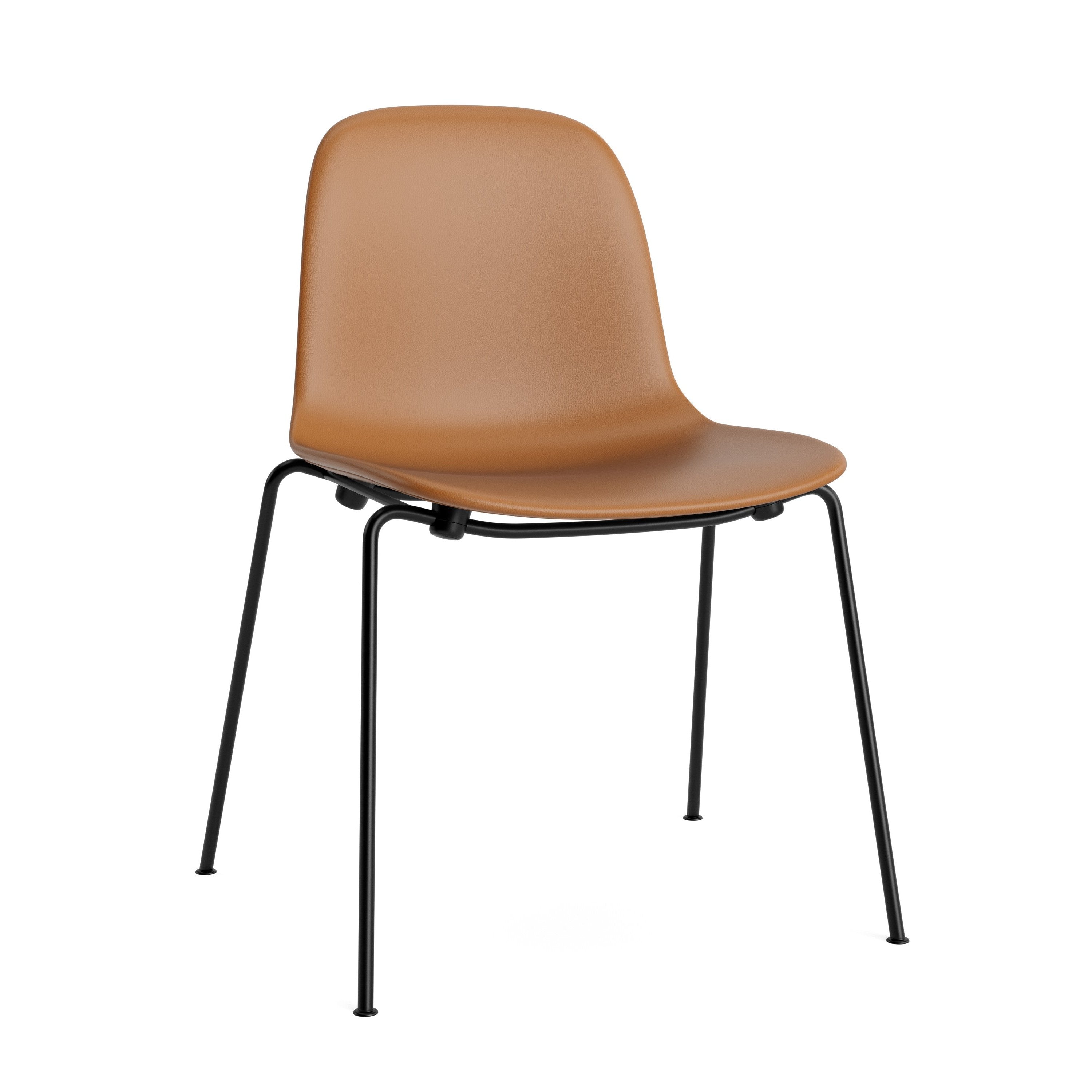 Polsterungsstuhlformen des Stapels mit einer schwarzen Basis