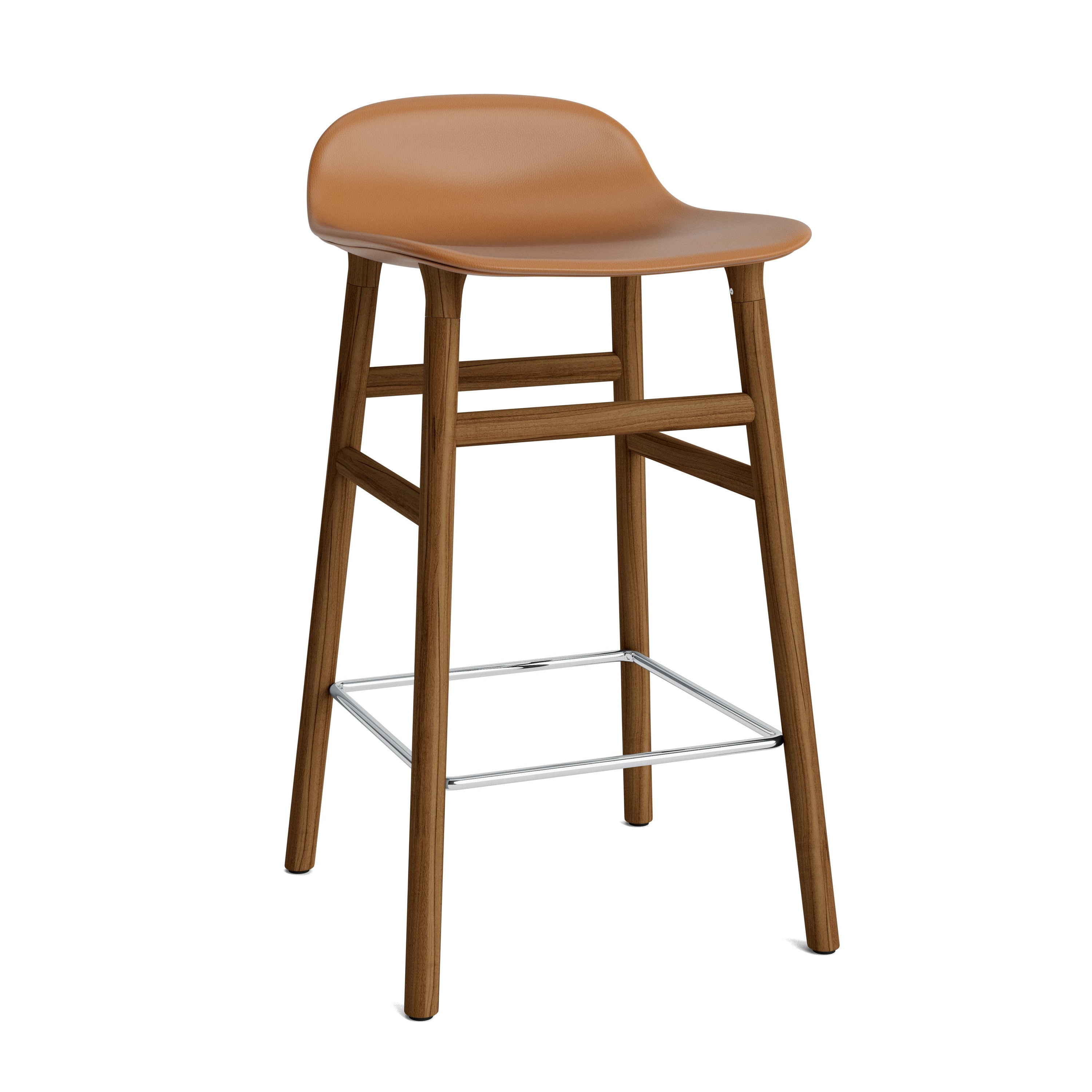 Hocker forms upholstered with a nut base