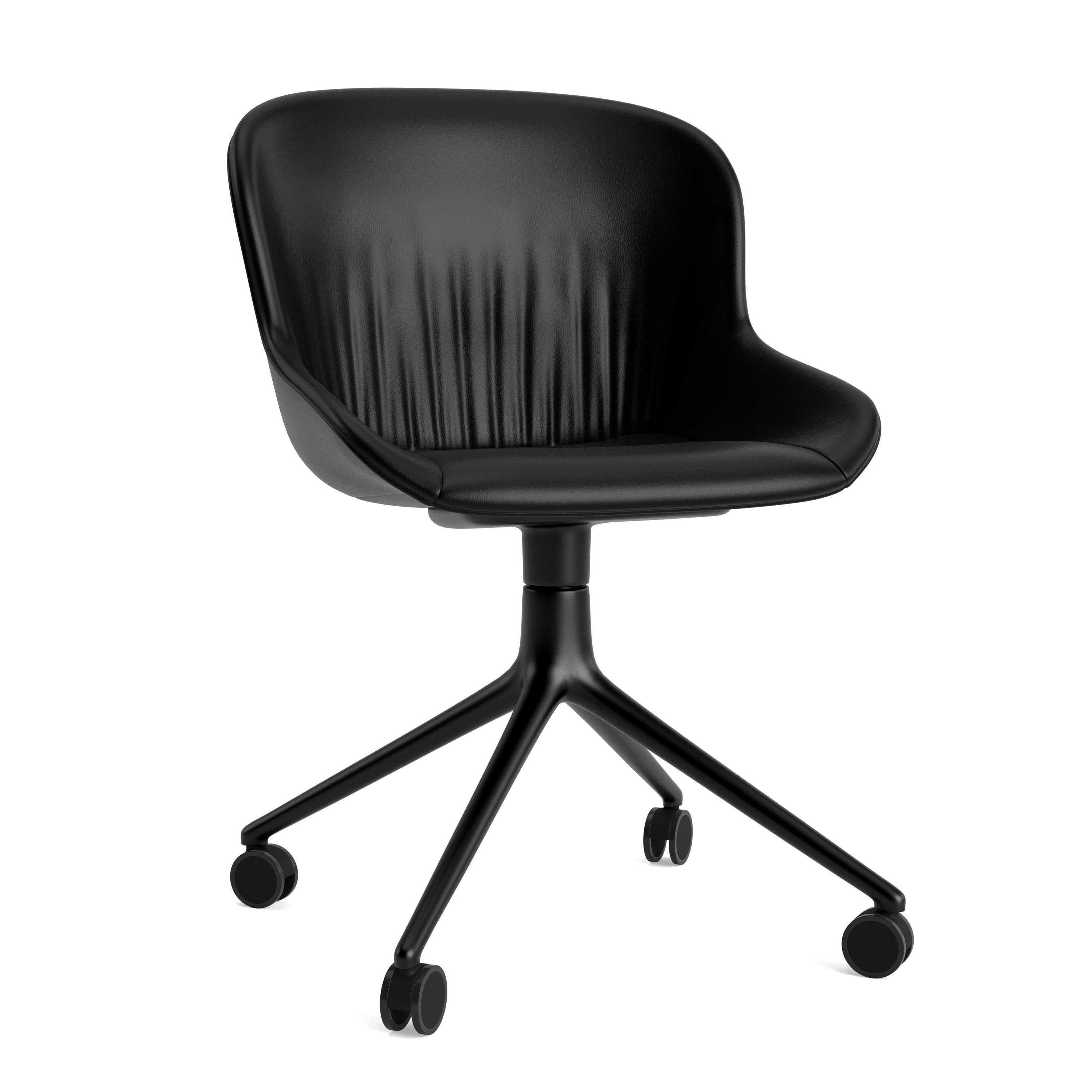 Hyg Comfort 4W Upholstered Office chair with a black base