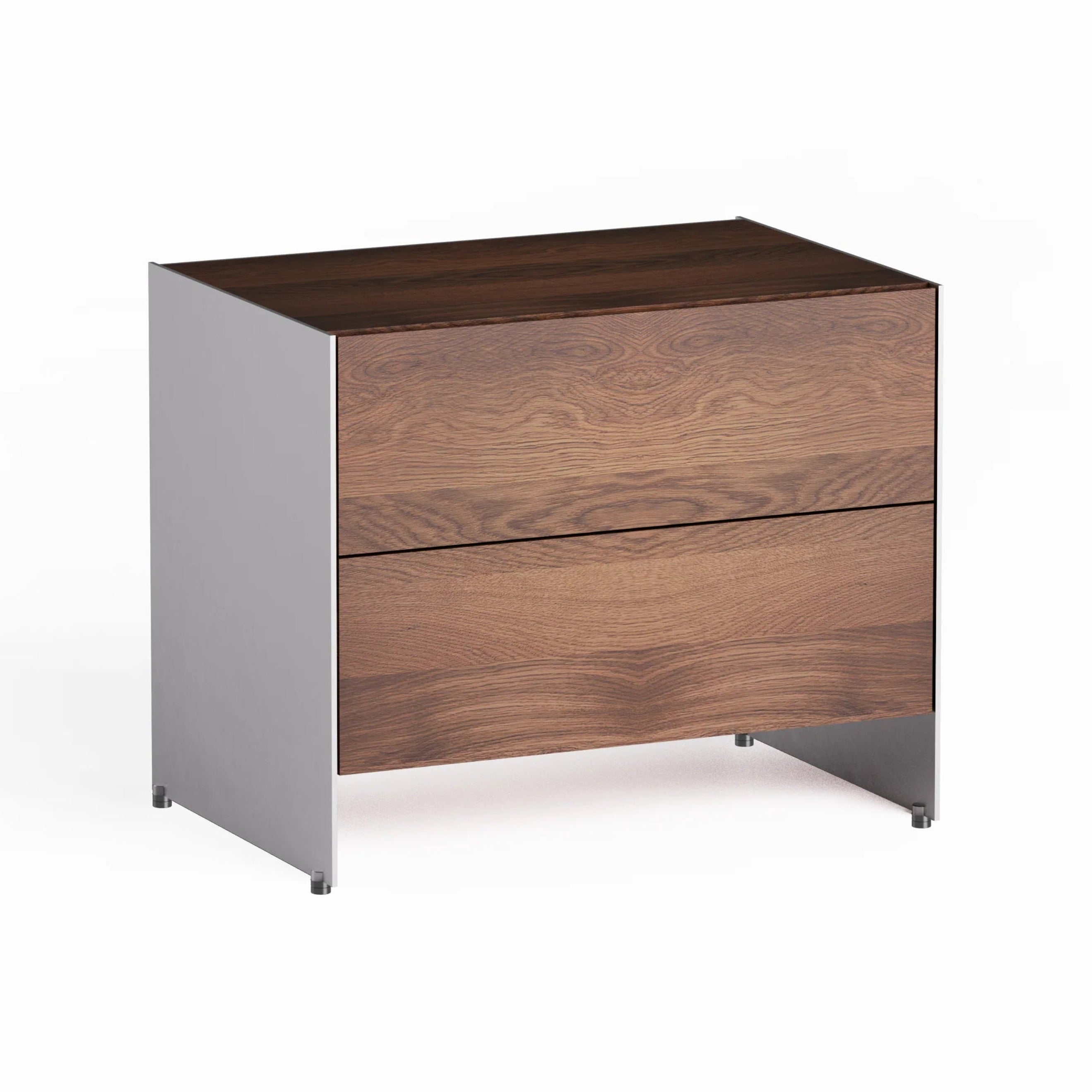 ALOOX 60 Cabinet in Dark Oak Wood with Aluminum Finish