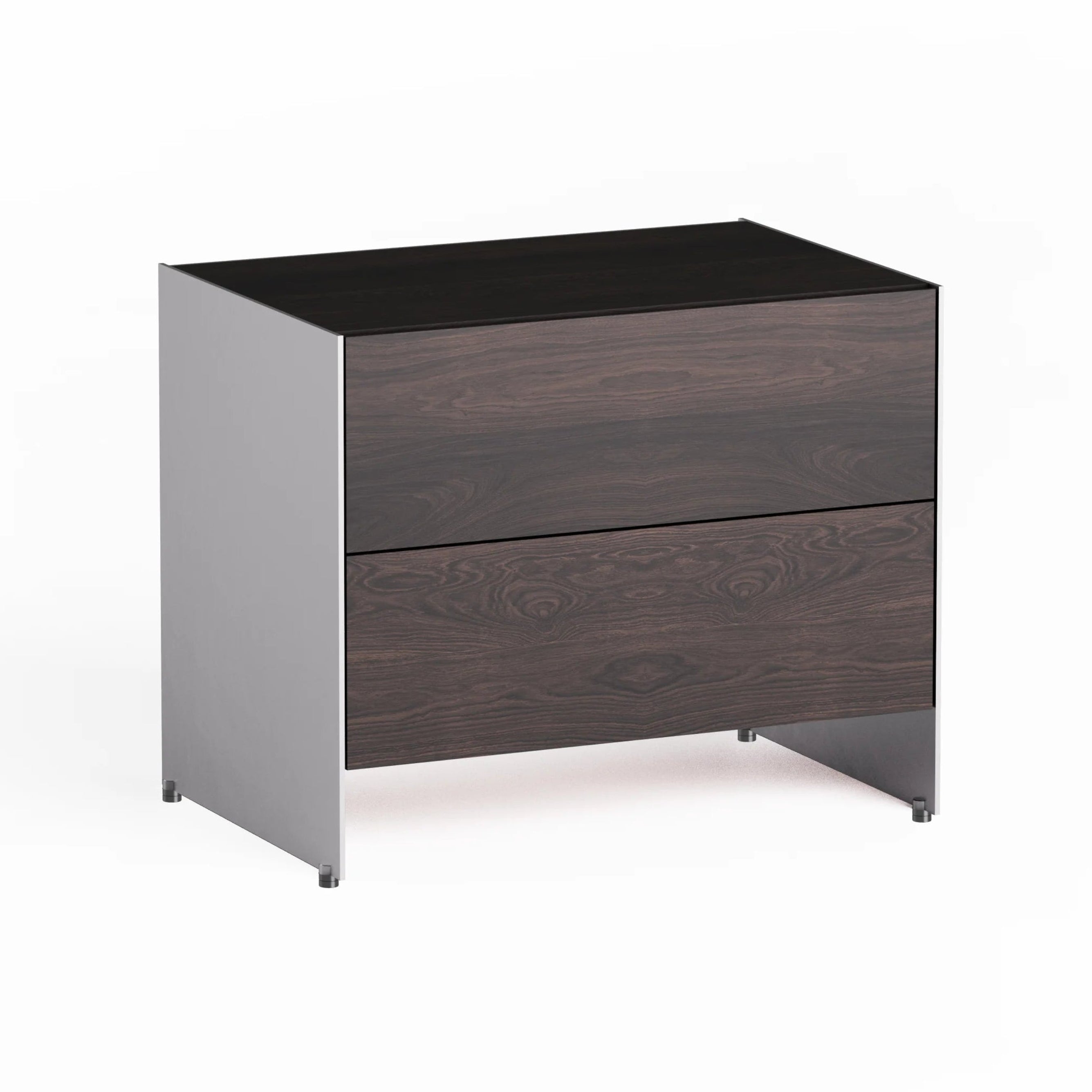 ALOOX 60 Cabinet in Ebony Oak Wood with Aluminum Finish
