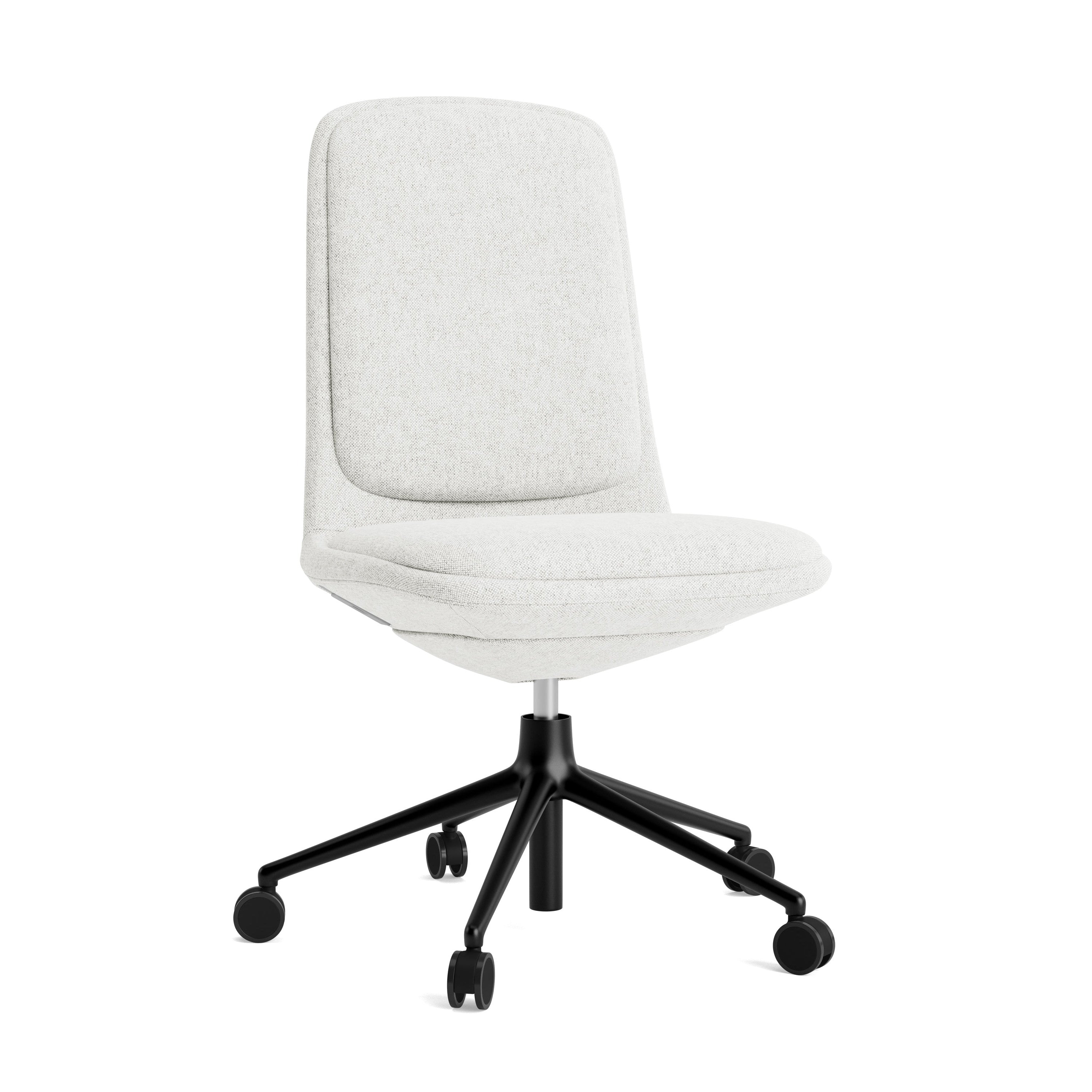 Off Low 5W gepolsterter Bürostuhl mit einer schwarzen Basis