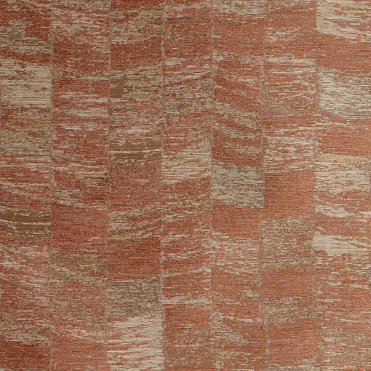 Textilstruktur-Tapete mit geometrischem Muster PUEBLOS - TERRAKOTTA