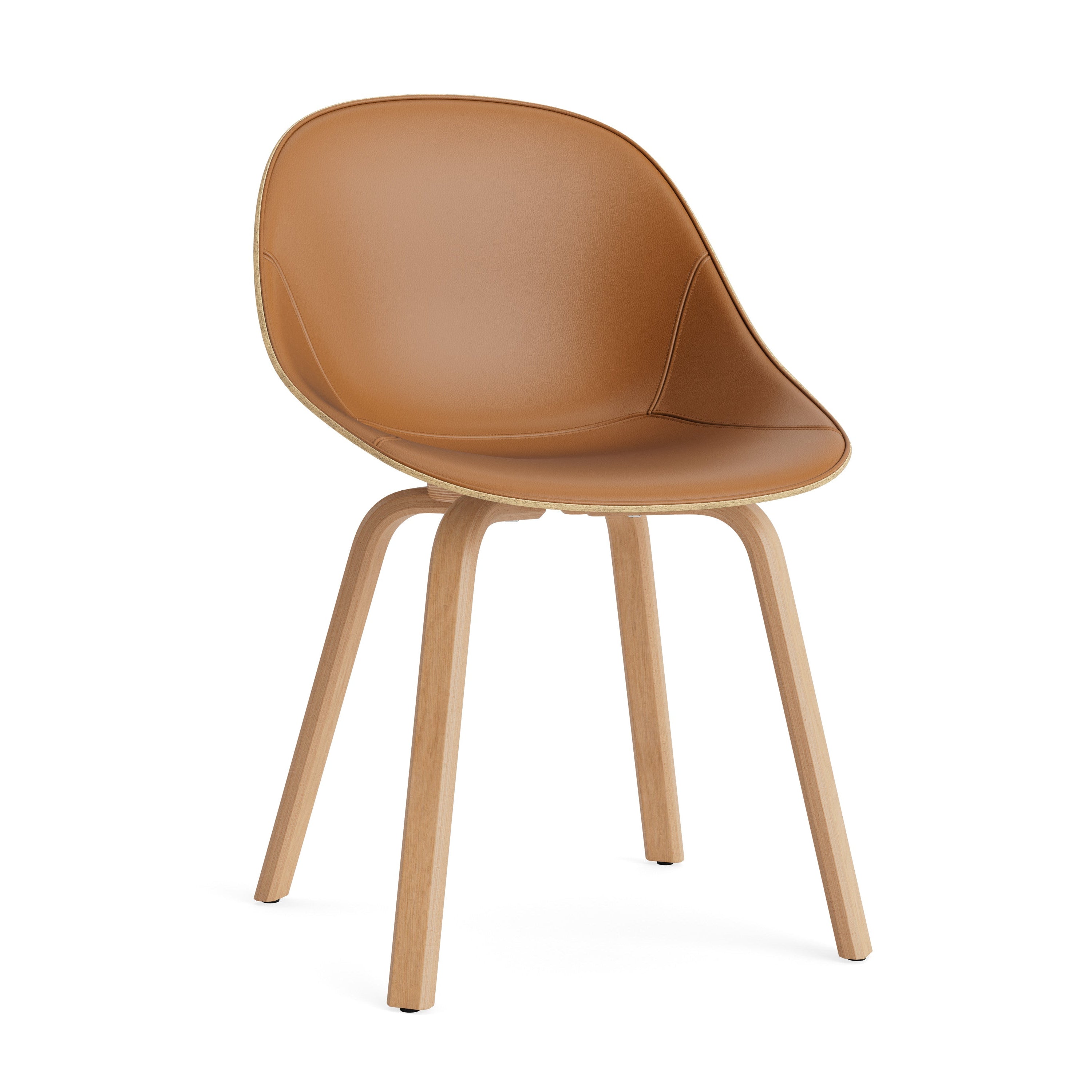 Krzesło tapicerowane MAT z bukową podstawą – Normann Copenhagen