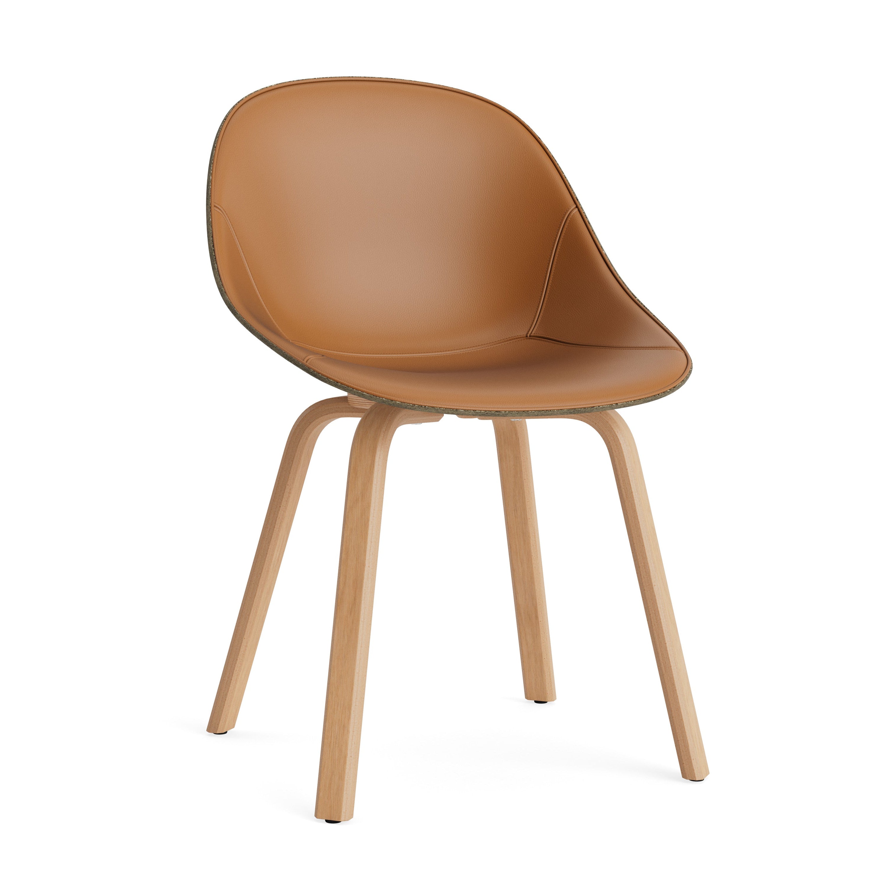 Gepolsterte Stuhlgrünmatte mit einer Buchenbasis