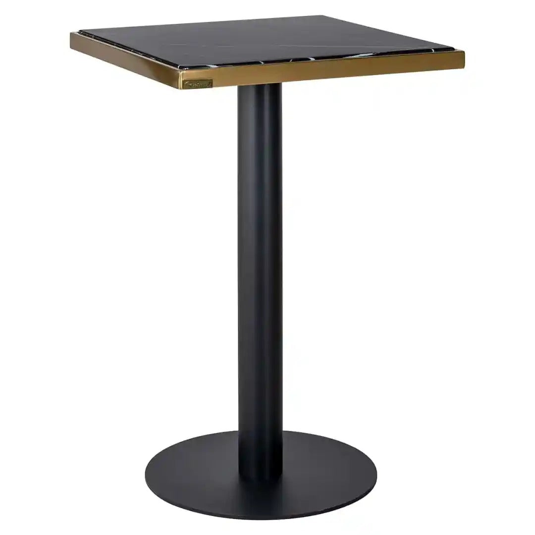 ZENZA black bar table with gold