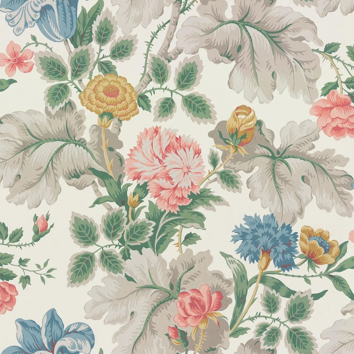 Tapete mit Pflanzenmotiv in Blumen CARNATION GARDEN warmweiß