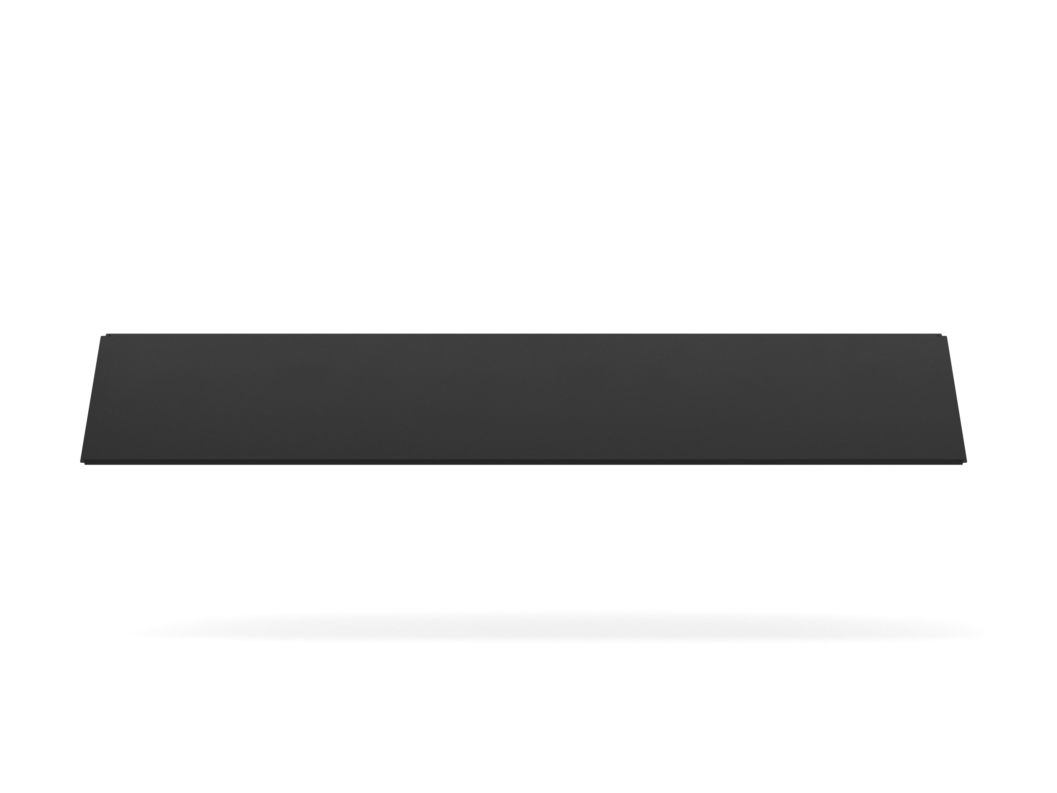 ZET Bücherregal aus dunklem Eichenholz mit schwarzem Rahmen