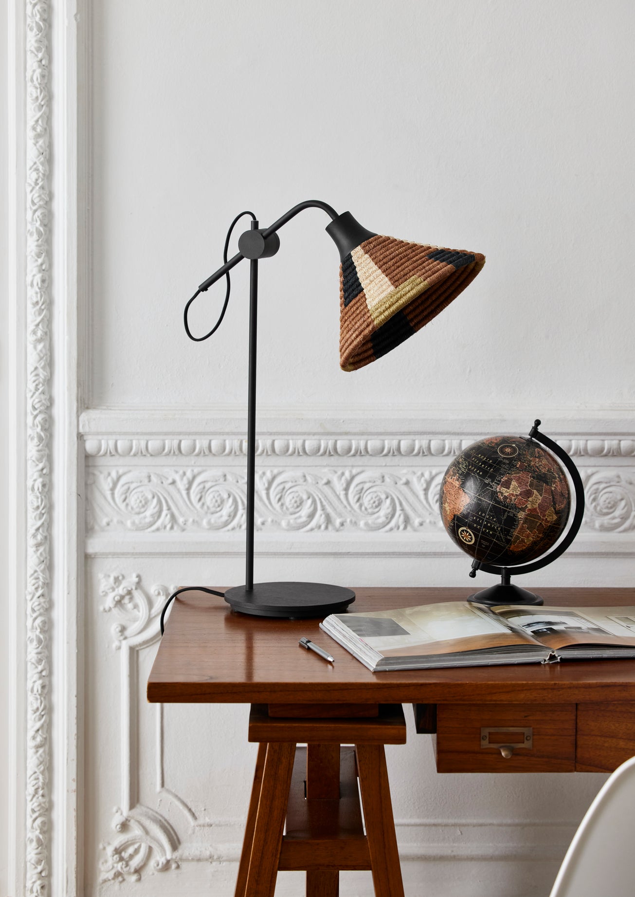 Lampa stołowa PARROT brązowy – Forestier
