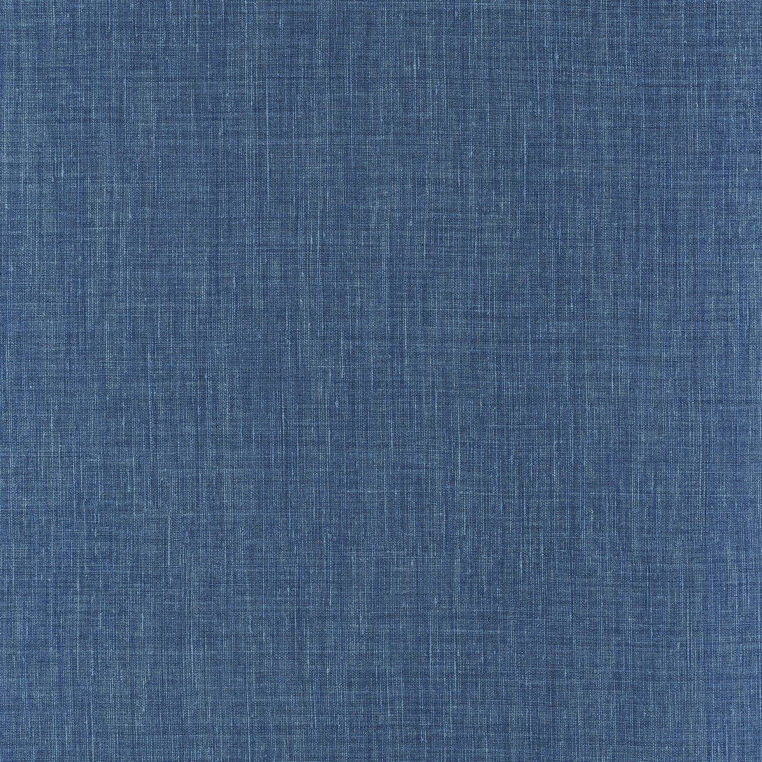 Strukturtapete, die leinenähnliches Gewebe imitiert SHINOK - BLEU ELECTRIQUE dunkelblau