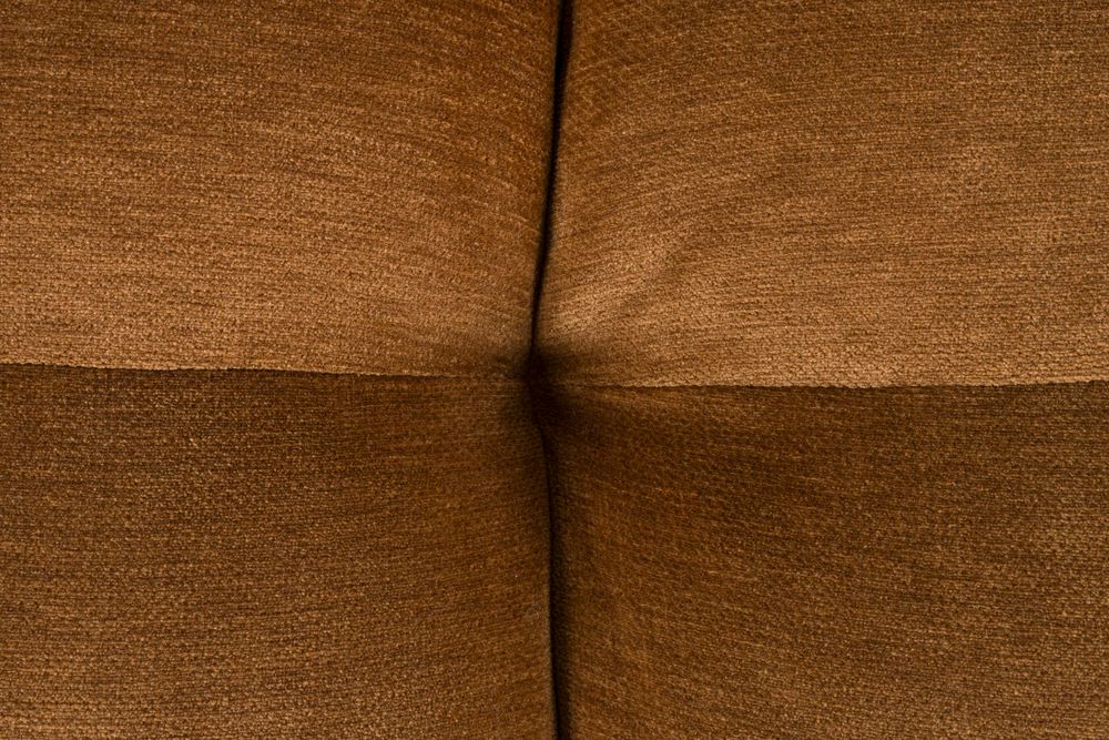 Modulsofa HACKMAN - mittleres Element aus cognacfarbenem Samt