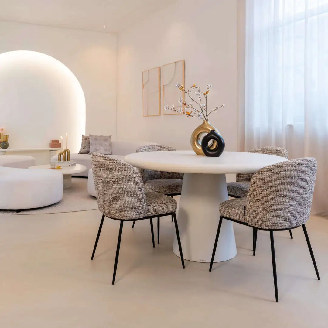 Runder Tisch BLOOMSTONE weiß