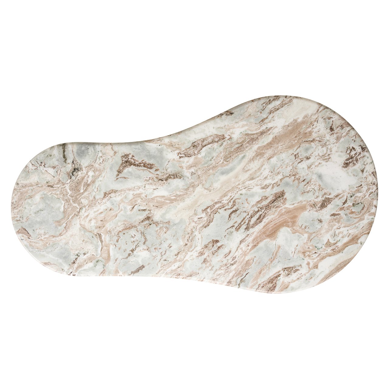CORONEL beige coffee table with a marble top