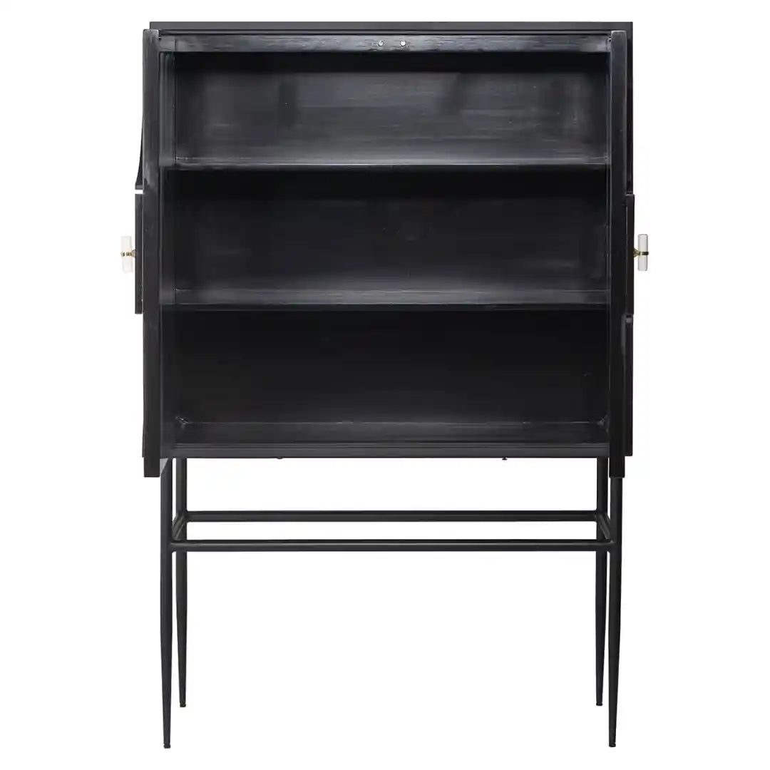 MENDOZA cabinet black with white