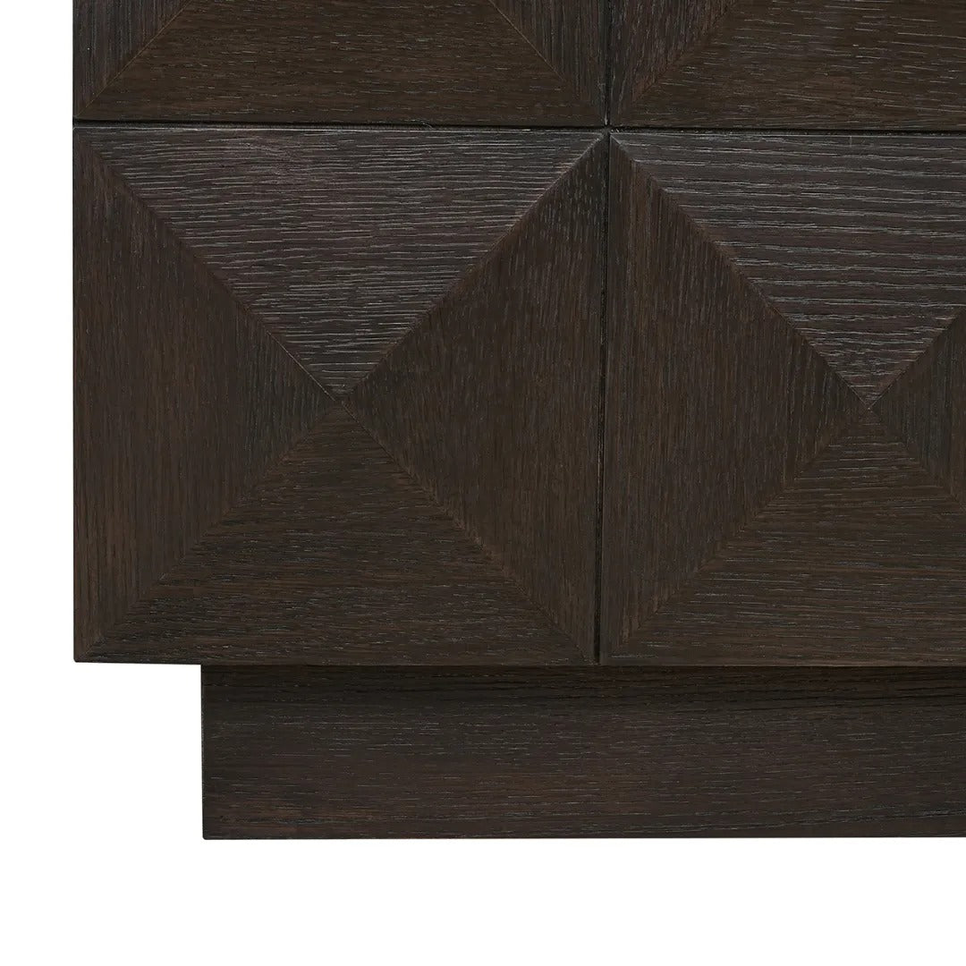 RTV-Sideboard CLAREMONT braun mit beigem Tischplatte