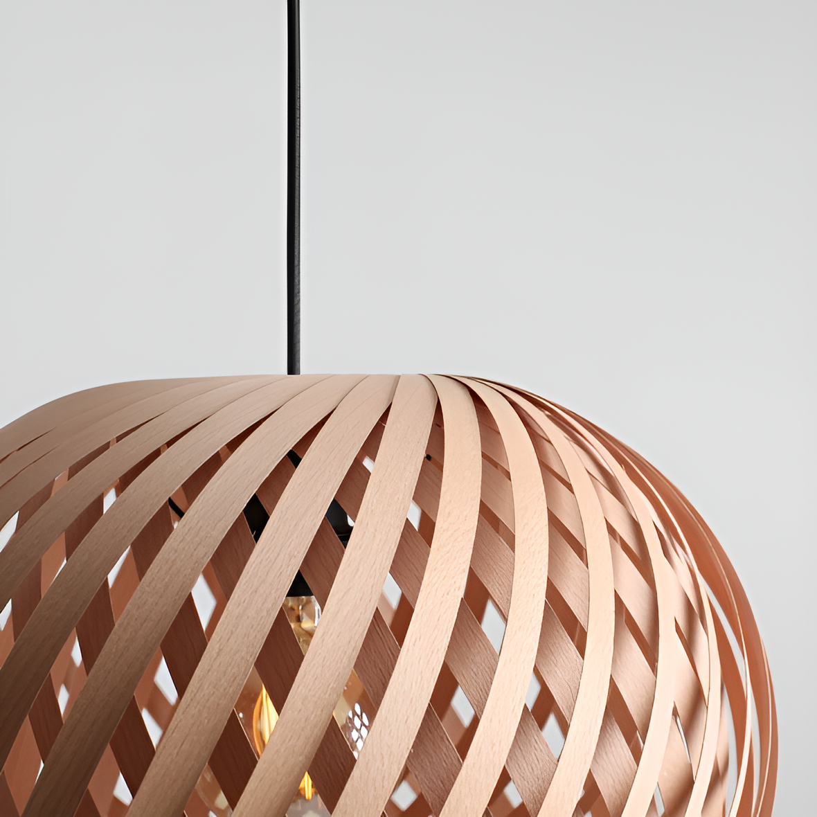 NATURE CROSS Holz-Pendelleuchte