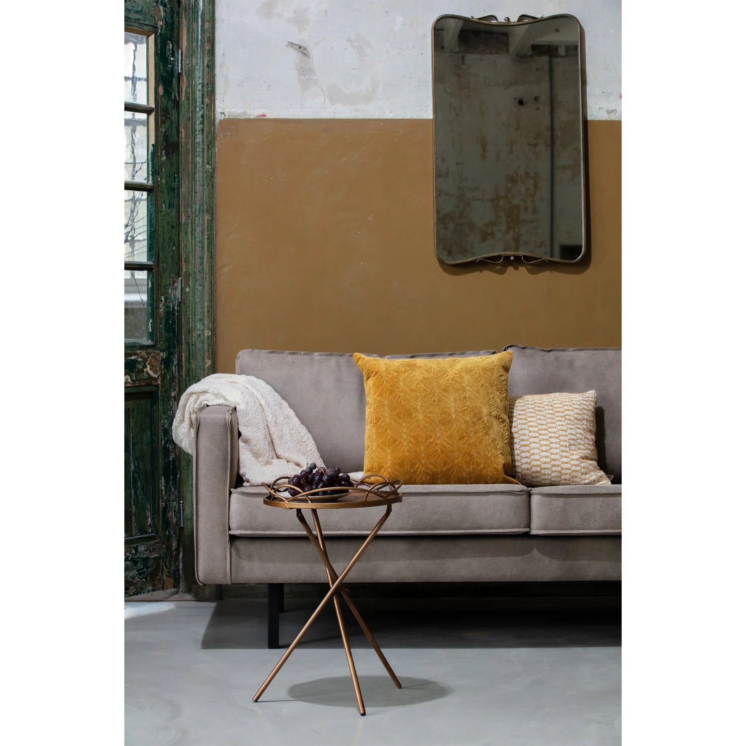 Samtsofa 2,5-Personen Rodeo Classic Taupe