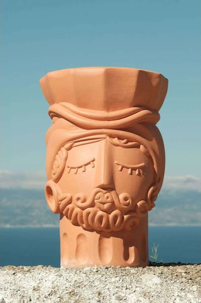 MAGNA GRAECIA Stool - MAN terracotta
