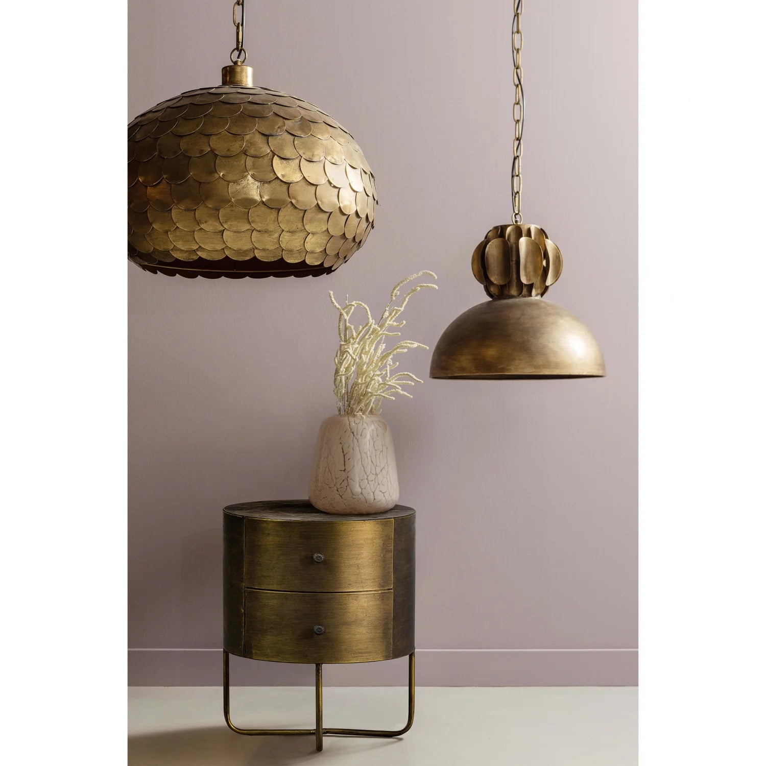 Glossy brass cabinet