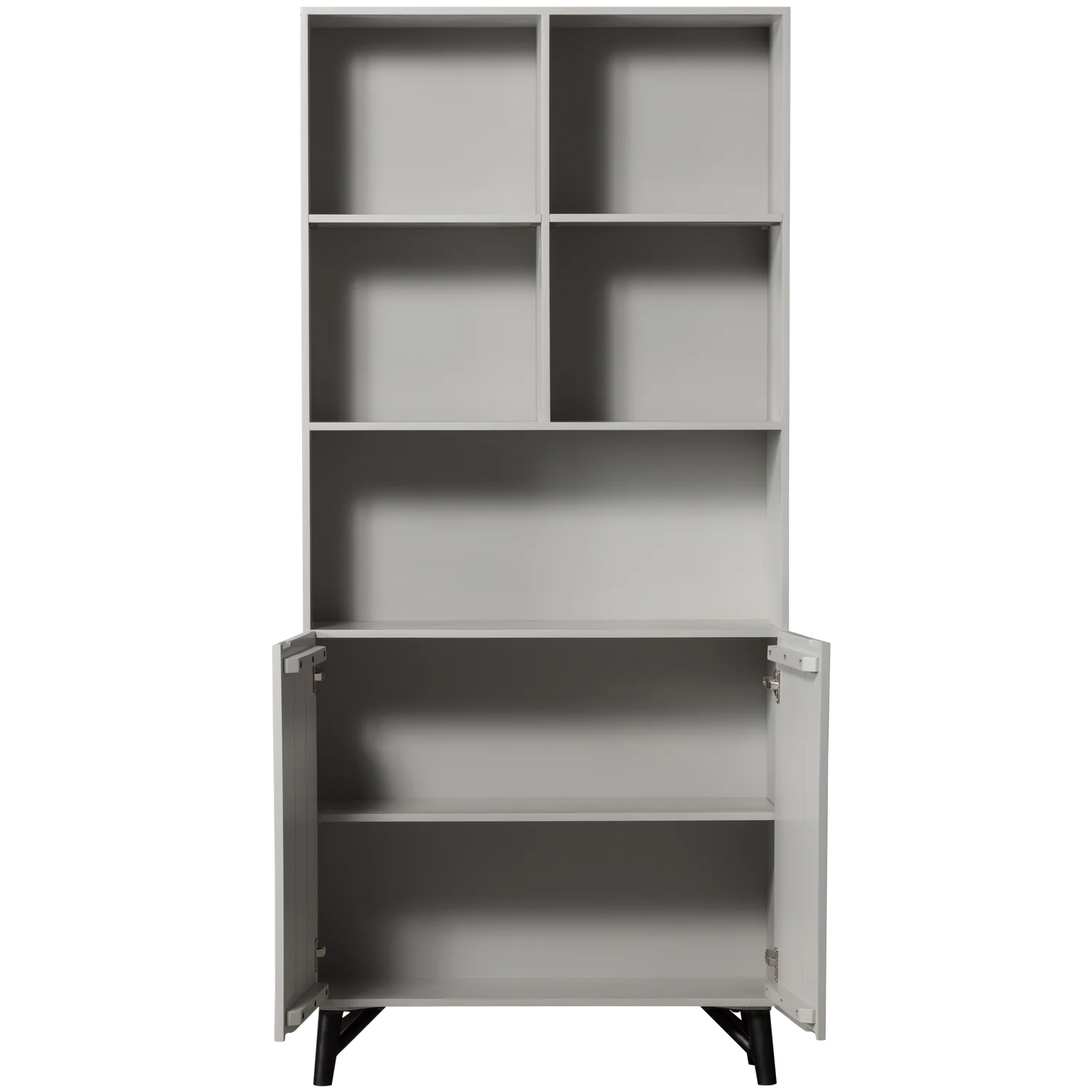 CARVED shelf gray mango wood