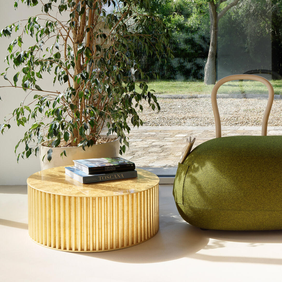 HERCLINO gold coffee table