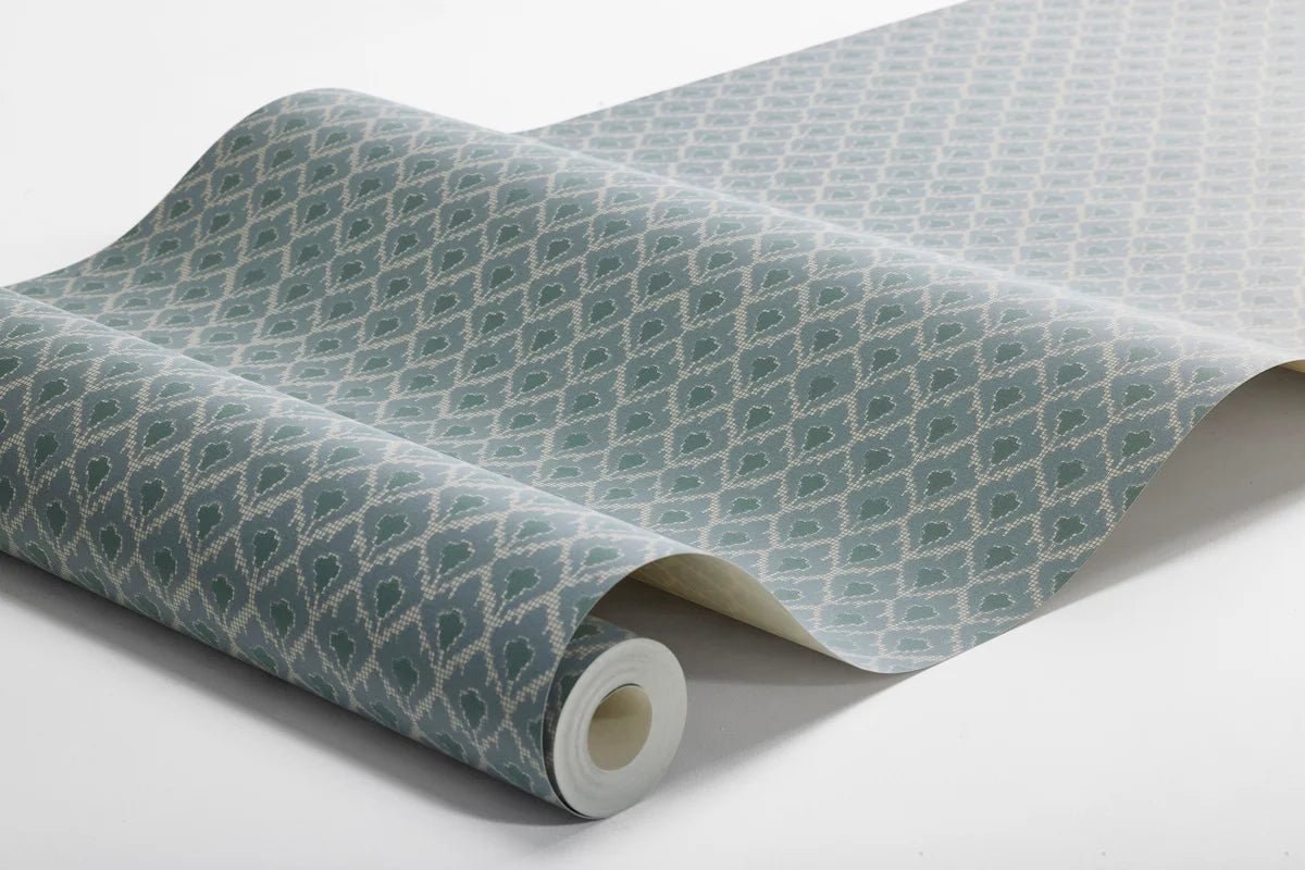 Vlies-Tapete mit geometrischem Muster SVEA blau