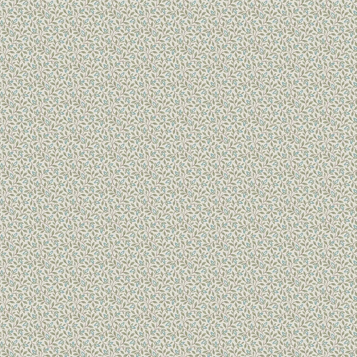 Tapete mit Pflanzenmotiv IDA grün mit weiß