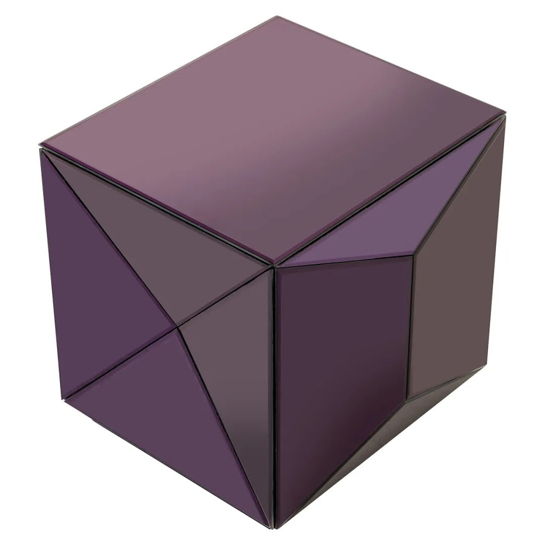 Beistelltisch SHIFRA lila Glas