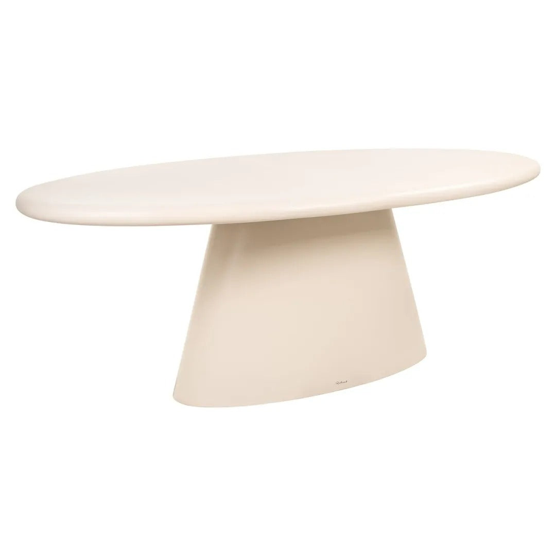 URBAN BLOOM oval outdoor table sand