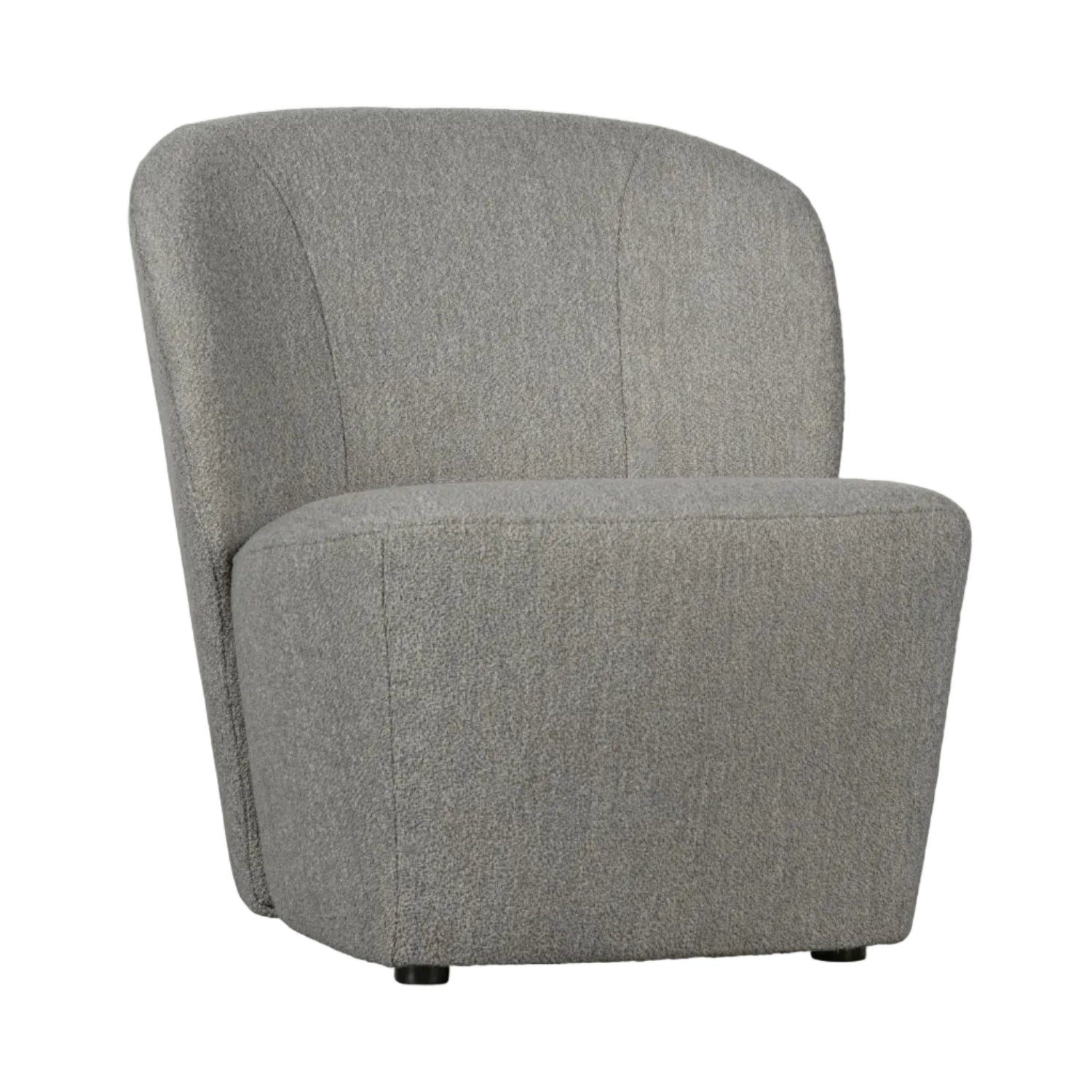 LOFTY Armchair in Gray Bouclé