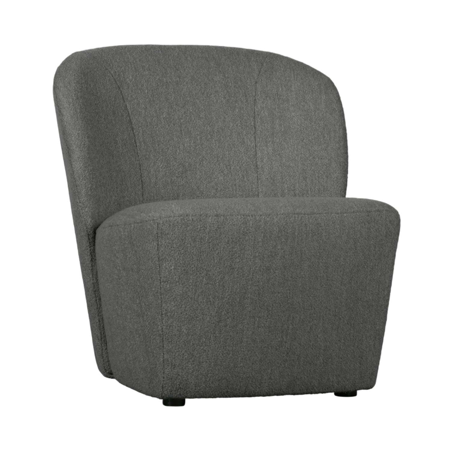 Sessel LOFTY dunkelgrau Bouclé