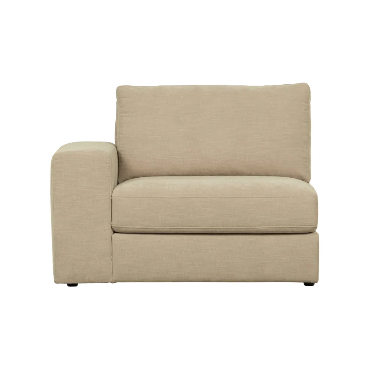 Sofa FAMILY - left-side end module in sand