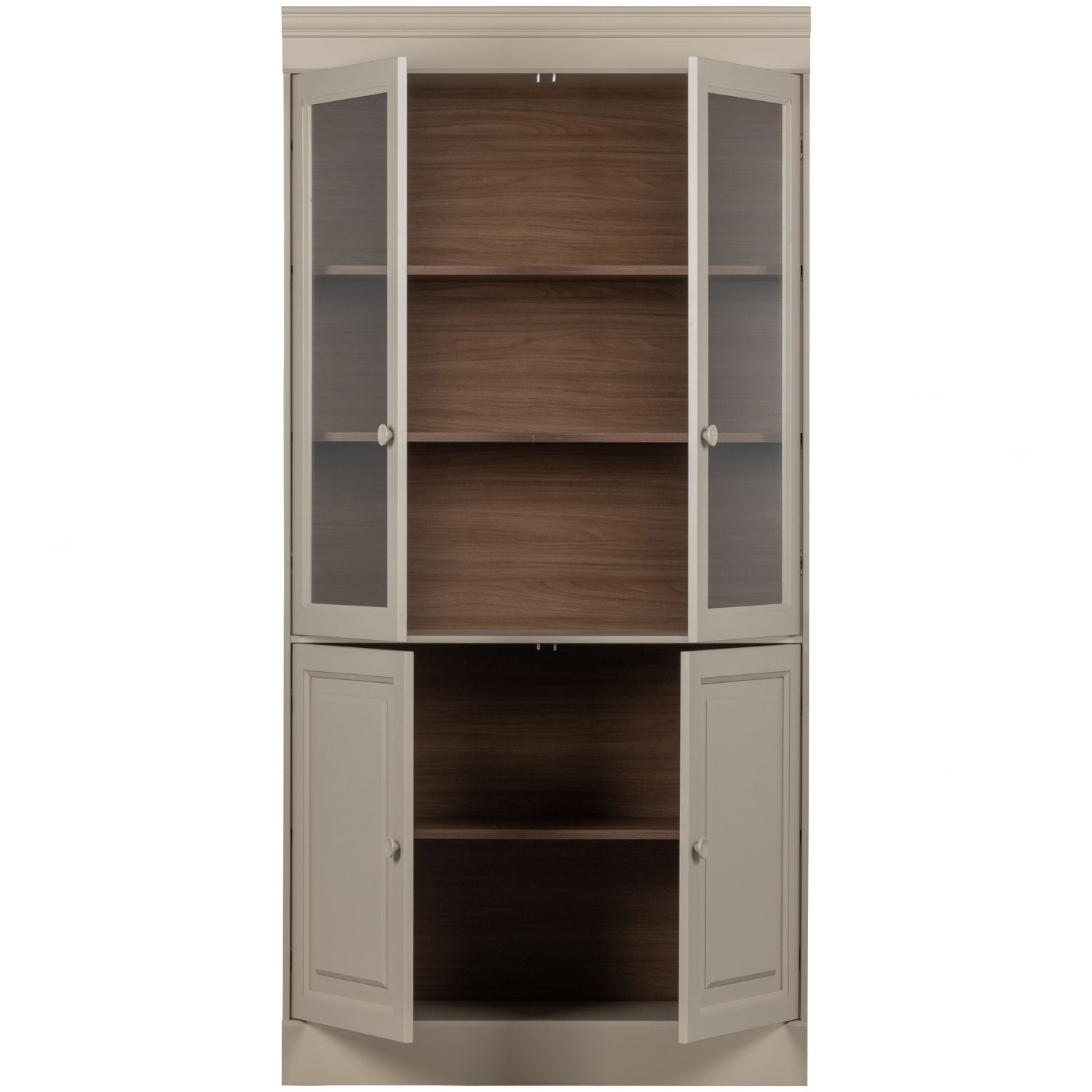 Witryne CHOW grau-beige