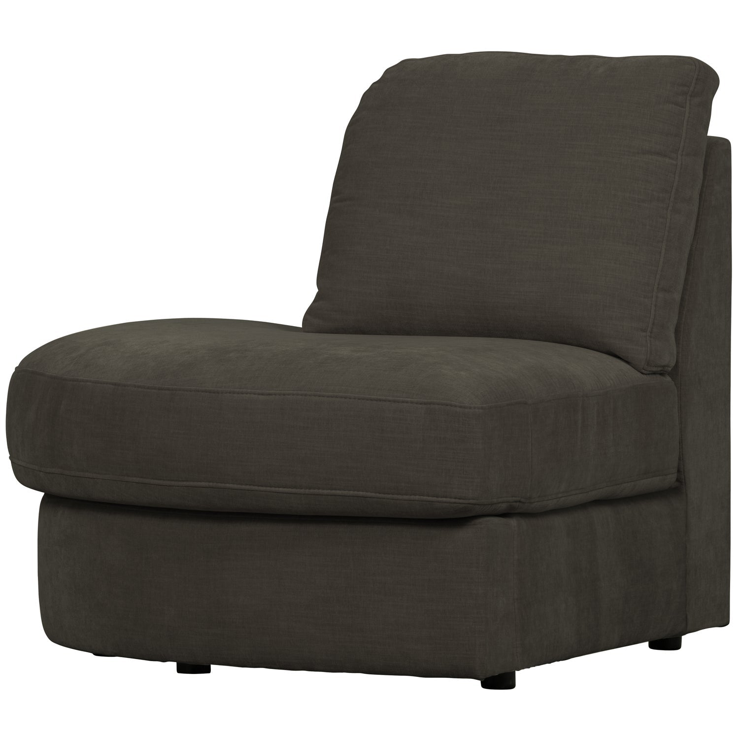 Sofa FAMILY - open left-side module in anthracite