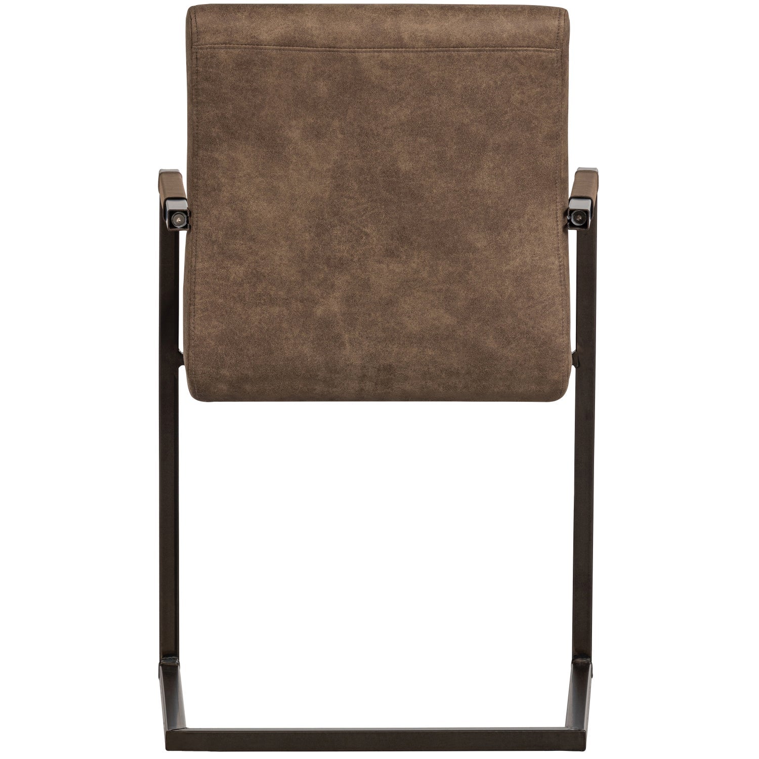 Brown Eco -Leder -Bass -Stuhl