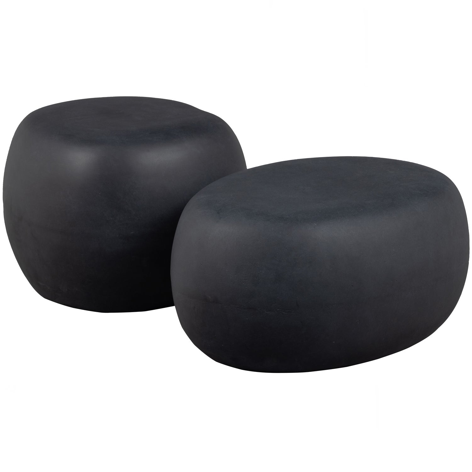 Schwarzer PEBBLE Außentisch