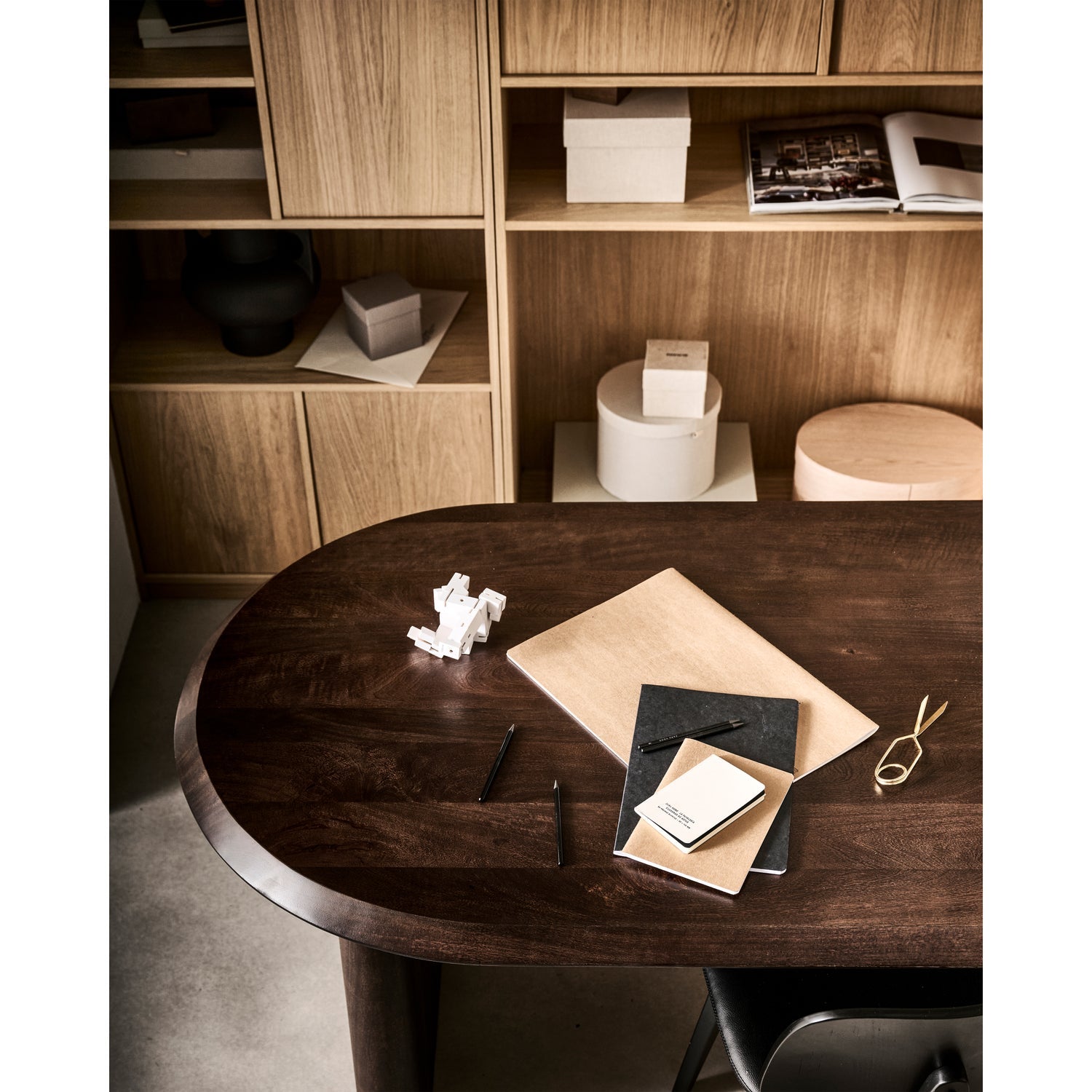Offenes Regal MODULAIR Eichenfurnier