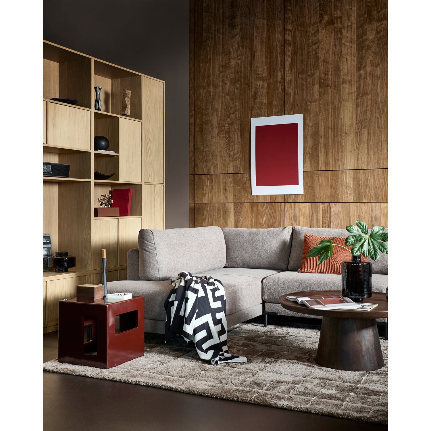 Fotel / moduł COUPLE jasnoszary do salonu
