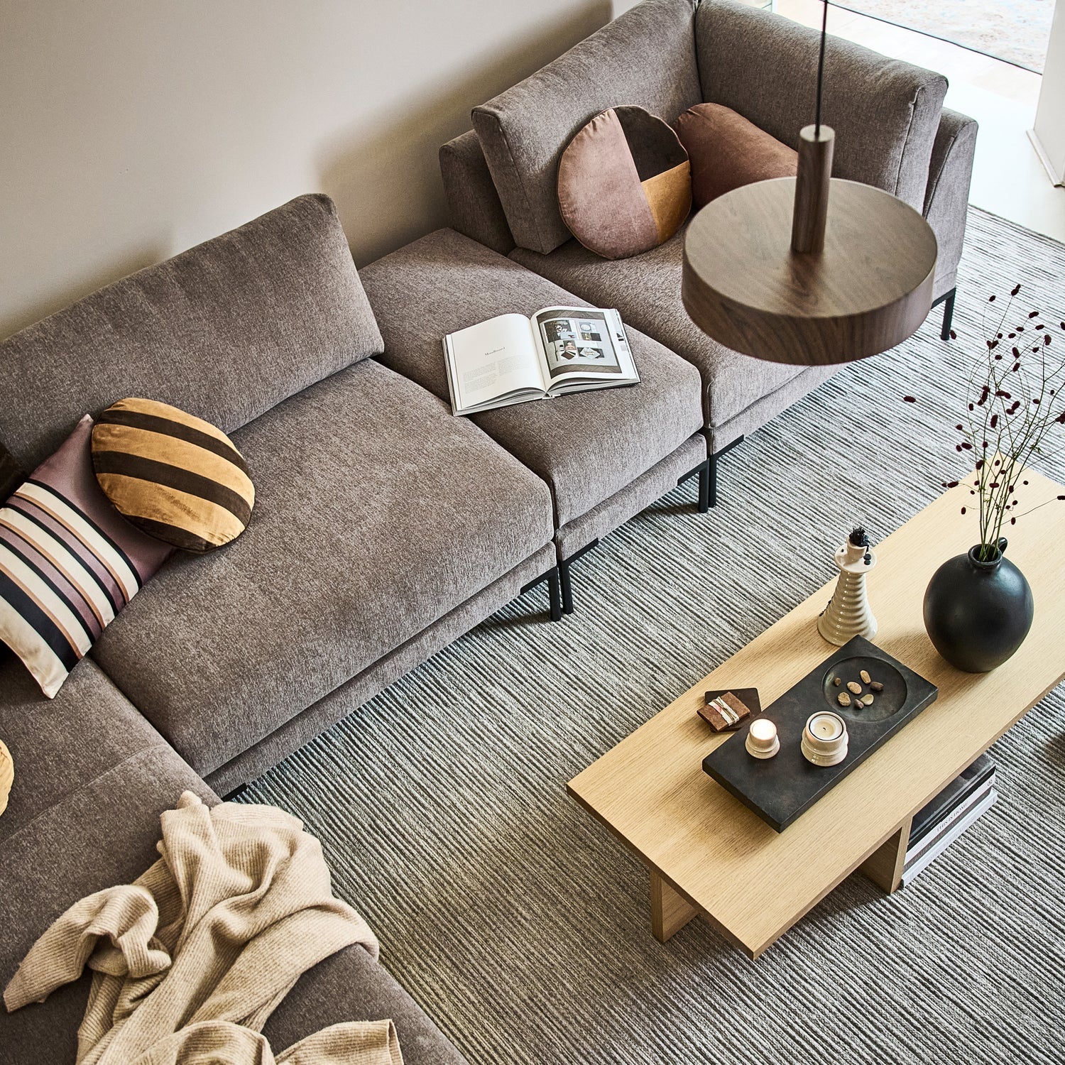 Couple Sofa - Corner Module Taupe