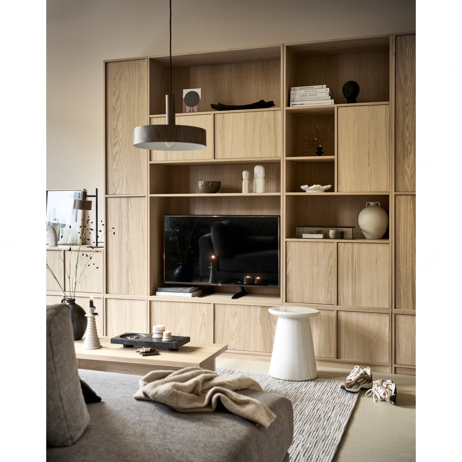 Offenes Regal MODULAIR Eichenfurnier