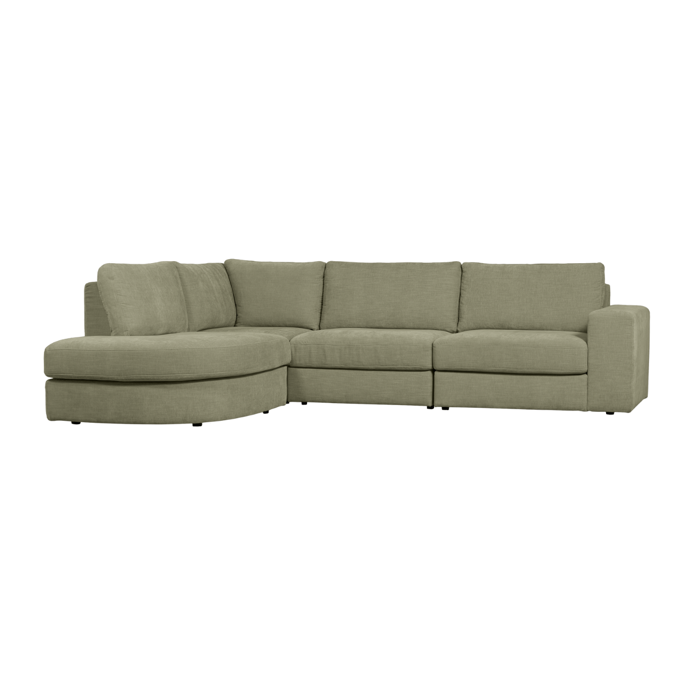 Ecksofa FAMILY links grün